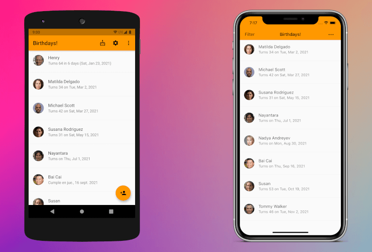 Material & Cupertino Widgets