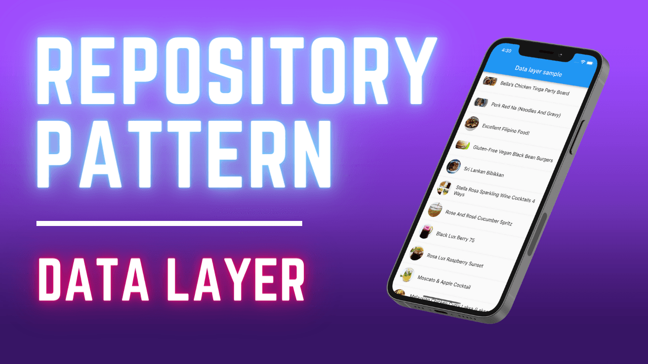 Data layer in Flutter V2 | Use the Repository Pattern to keep a local copy of your API data