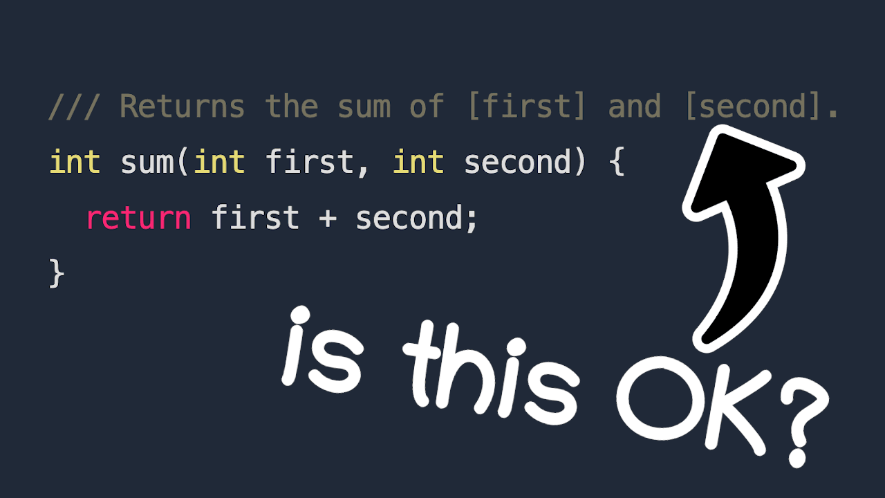 How to know when to comment your Dart code