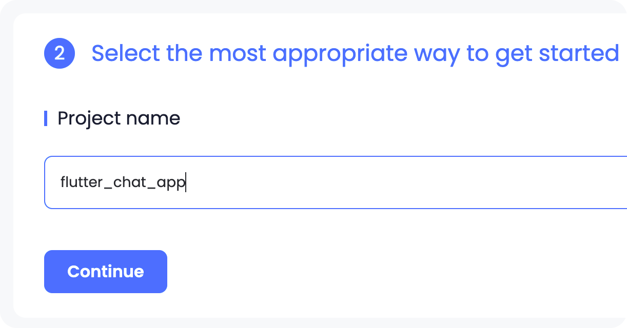 Set project name