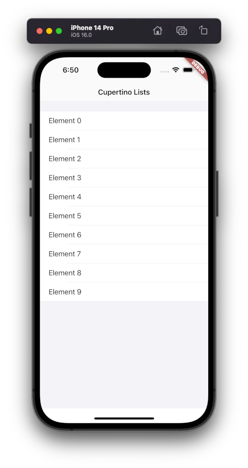 Simple list