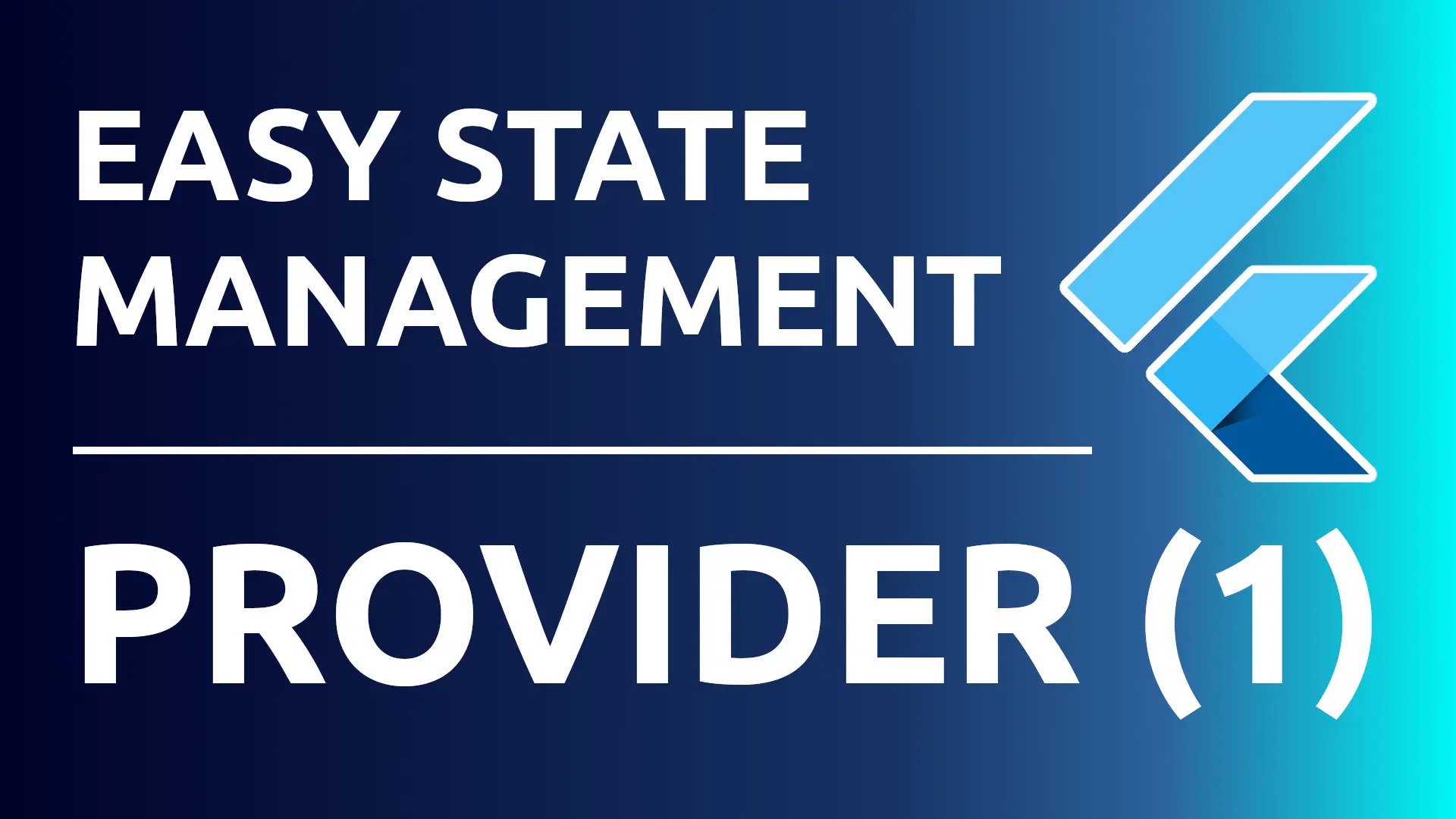Flutter State Management made easy with provider | Flutter Tutorial for Beginners